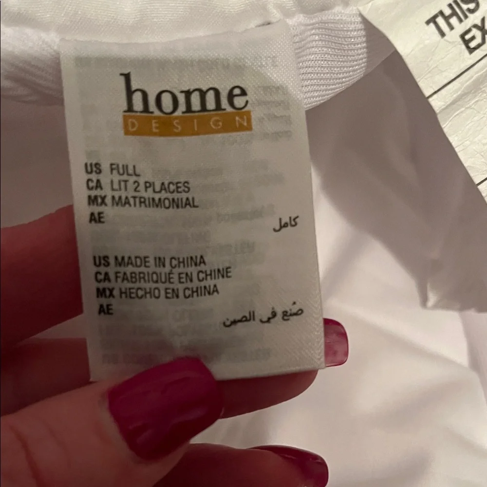 Mattress Cover - white quilted